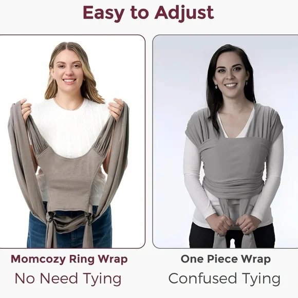 Momcozy Taupe Sling Carrier - Picture 6 of 10